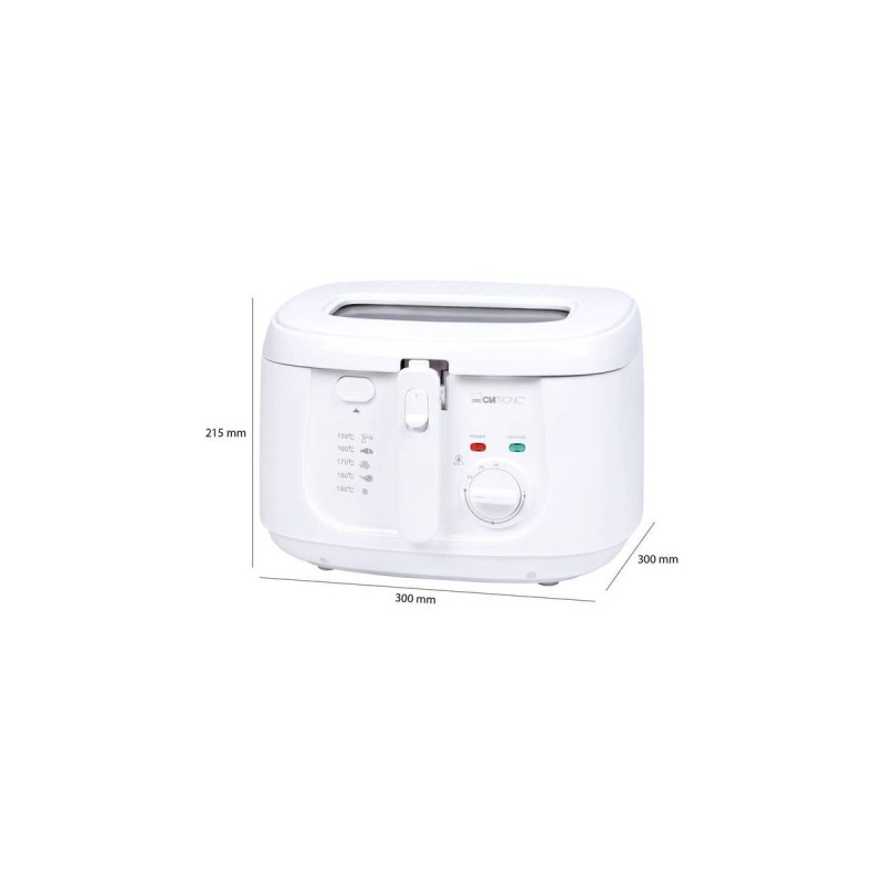 Clatronic Fritureapparat 2.5liter 1.8kW Hvid